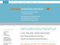 trainingundtext.de Webseite Vorschau