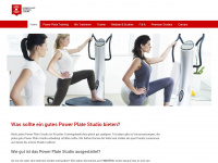 powerplate-training.ch Webseite Vorschau
