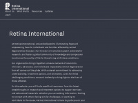 retina-international.org Webseite Vorschau