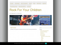 rockforyourchildren.de Webseite Vorschau