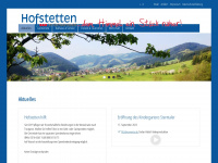 hofstetten.com Webseite Vorschau