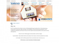 valexo.net Webseite Vorschau