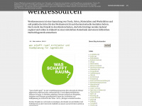 werkressourcen.blogspot.com Webseite Vorschau