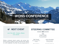 wons-conference.org Webseite Vorschau