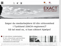 exactrecruitment.dk Webseite Vorschau