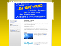 dj-one-hand.com Webseite Vorschau