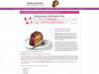 buttercreme-torte.de Webseite Vorschau