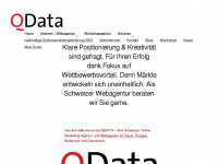 qdata.info Webseite Vorschau