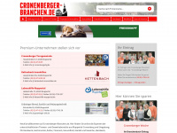 cronenberger-branchen.de Webseite Vorschau