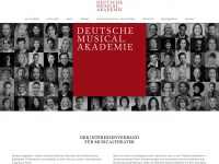deutschemusicalakademie.de Webseite Vorschau