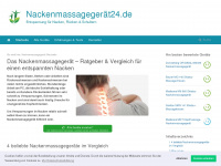 nackenmassagegerät24.de Webseite Vorschau