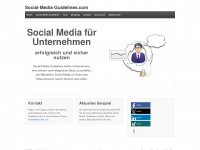 social-media-guidelines.com Webseite Vorschau
