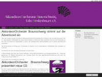 akkordeonorchester.de Webseite Vorschau