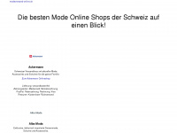 modeversand-online.ch Webseite Vorschau