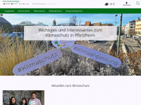 klimaschutz-pforzheim.de Webseite Vorschau