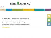 hotelarminius.de Webseite Vorschau