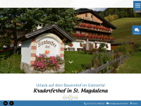 kradorferhof.it Webseite Vorschau