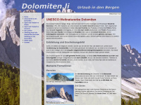 dolomiten.li Webseite Vorschau