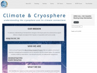 climate-cryosphere.org Webseite Vorschau
