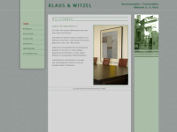 klaus-witzel.de Webseite Vorschau
