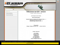 edv-scherer.com Webseite Vorschau