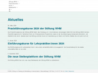 whm-fmf.ch Webseite Vorschau