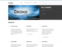 orionid.de Webseite Vorschau