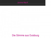 janine-marx.de Webseite Vorschau