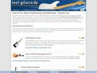 test-gitarre.de Webseite Vorschau