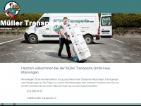 mueller-transporte.ch Webseite Vorschau
