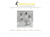 ballettschule-haag.de Webseite Vorschau