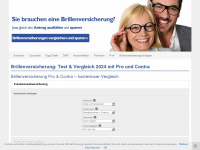 brillenversicherung-tipp.de Webseite Vorschau