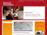 montessori-fos.de Webseite Vorschau