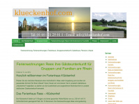 klueckenhof.com Webseite Vorschau