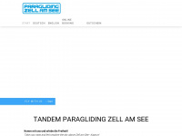 paragliding-zellamsee.com Webseite Vorschau