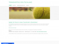 tennishotels-deutschland.de Webseite Vorschau