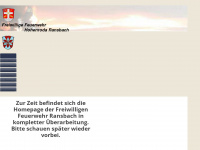 feuerwehr-ransbach.de Webseite Vorschau