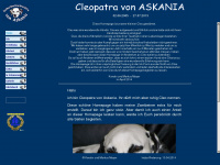 cleopatra-von-askania.de Webseite Vorschau
