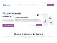 jobcloud.ch Webseite Vorschau