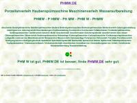 phmw.de Webseite Vorschau