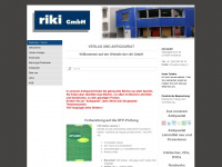 rikibuchhandlung.ch Webseite Vorschau