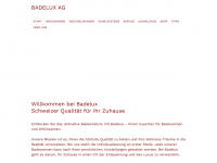 badelux.com Webseite Vorschau