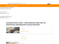 productronica-india.com Webseite Vorschau