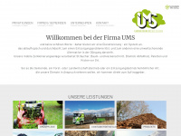 ums-service.at Webseite Vorschau
