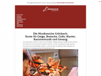 musikwoche-gruenbach.at Webseite Vorschau