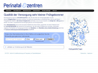 perinatalzentren.org Webseite Vorschau