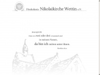 nikolaikirche-wettin.de Webseite Vorschau