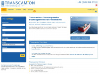 transcamion.at Webseite Vorschau