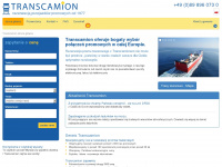 transcamion.pl Webseite Vorschau