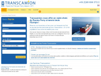 transcamion.fr Webseite Vorschau